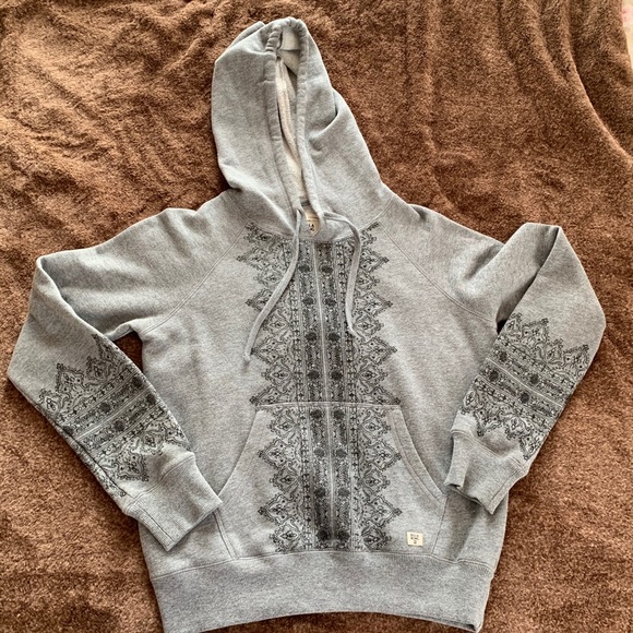 Billabong Tops - Billabong Wild Tide Lace Print Hoodie Sweatshirt